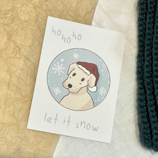 Hohoho let it Snow Postkarte