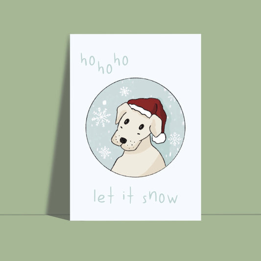 Hohoho let it Snow Postkarte