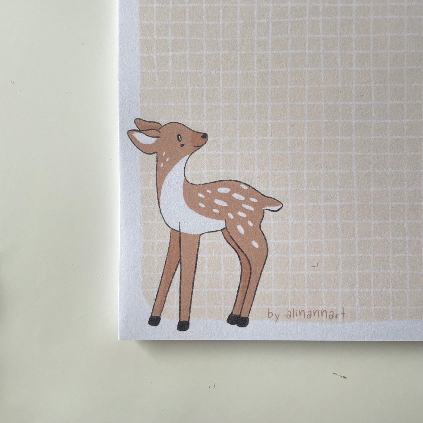 A6 notepad deer