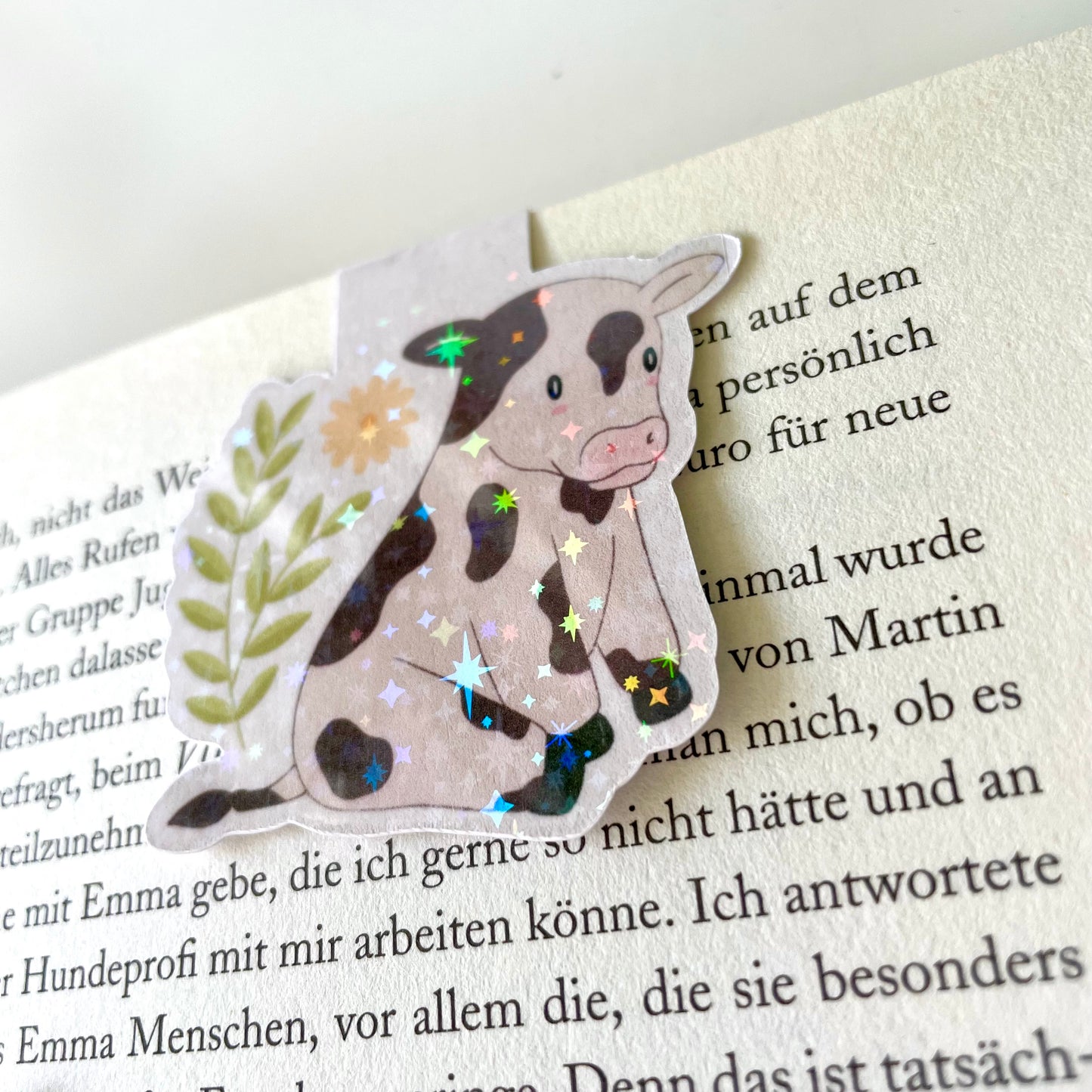 Cow magnetic bookmark