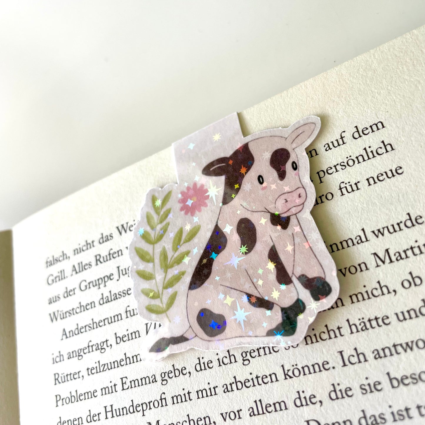 Cow magnetic bookmark