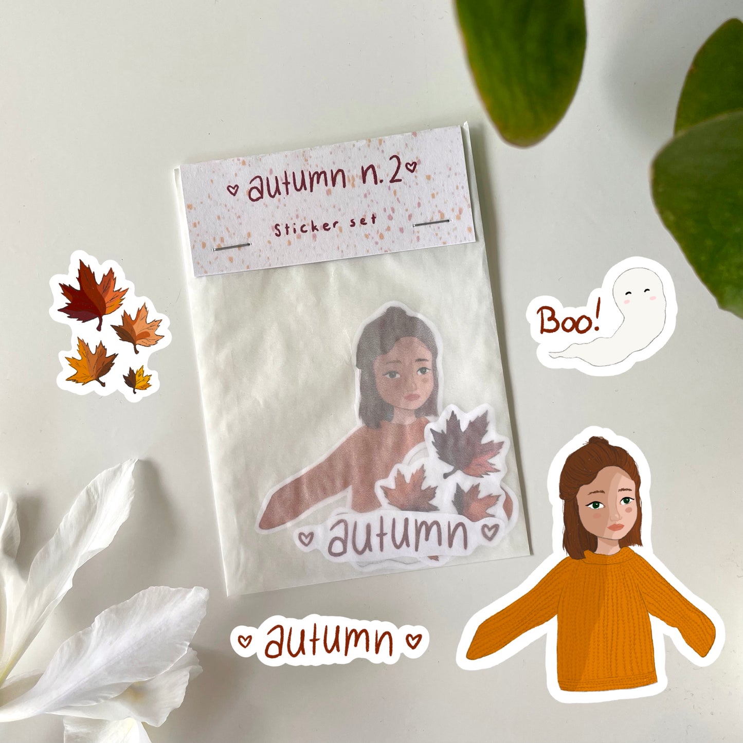 autumn n.2 sticker set (4 pieces)