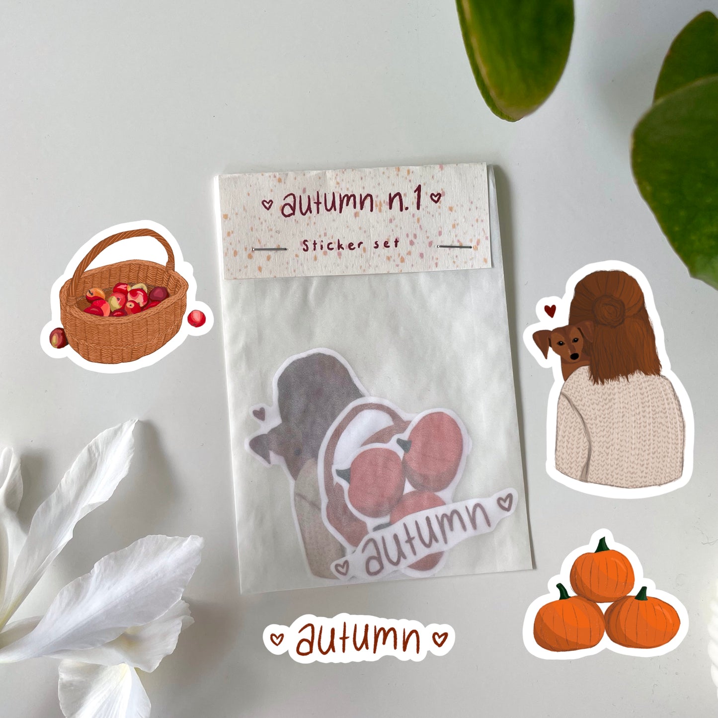 autumn n.1 sticker set (4 pieces)